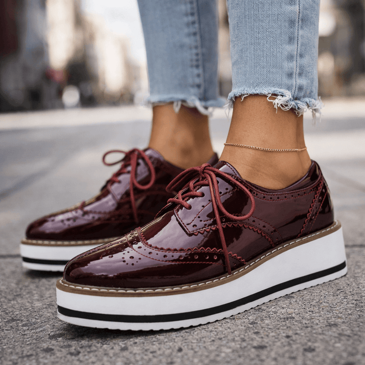 Virena | Brogue Platform Shoes
