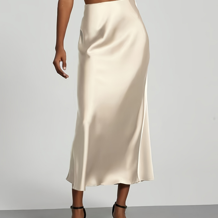 Arden | Jupe Midi Satinée pour Femme