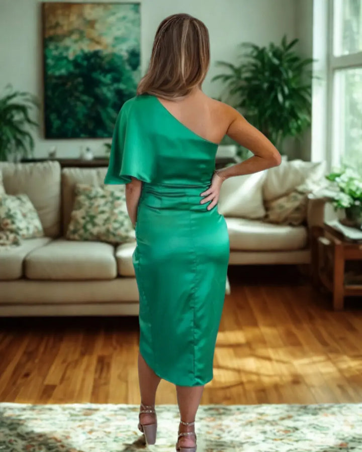 Ivy | One Shoulder Midi Dress