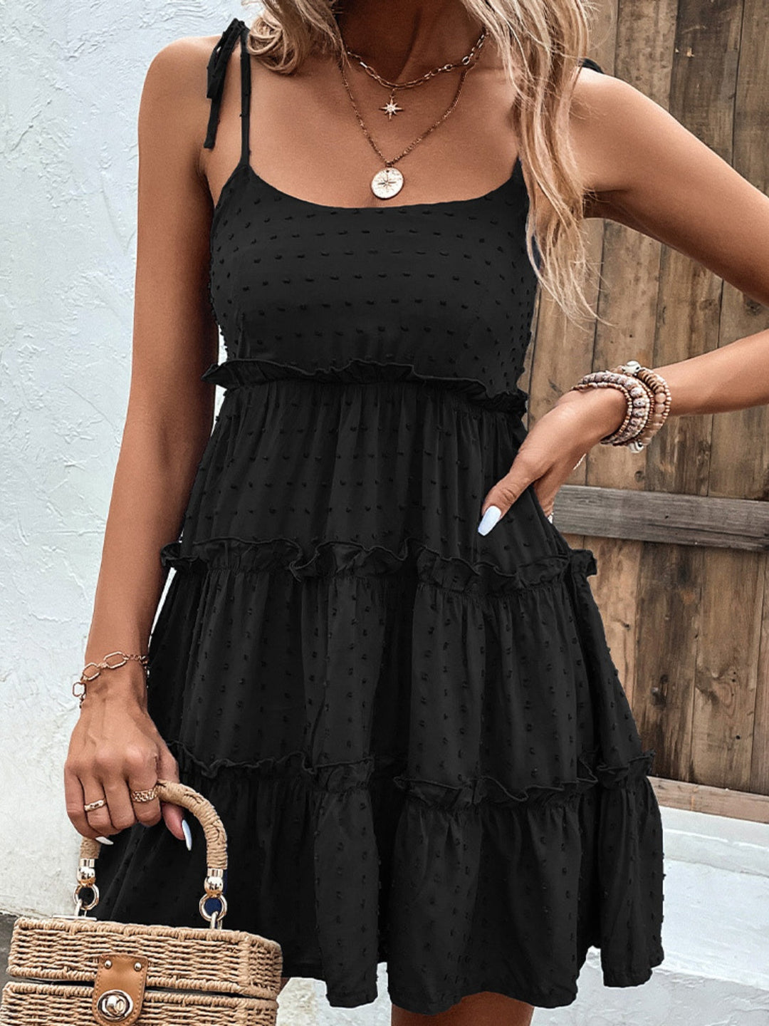 Rilla | Tiered Strap Mini Dress