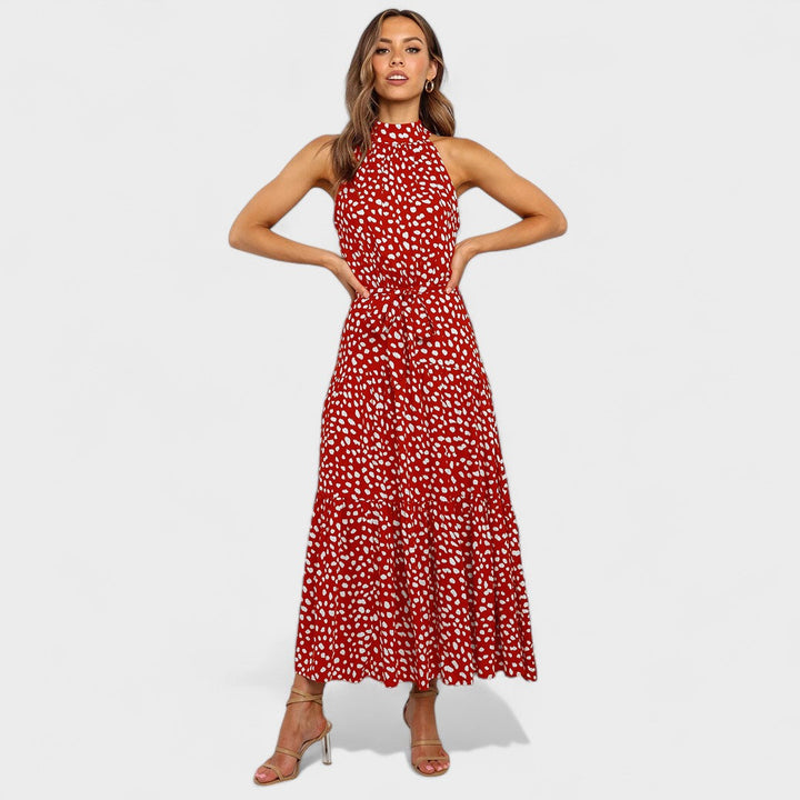 Céleste | Polka Dot Maxi Dress