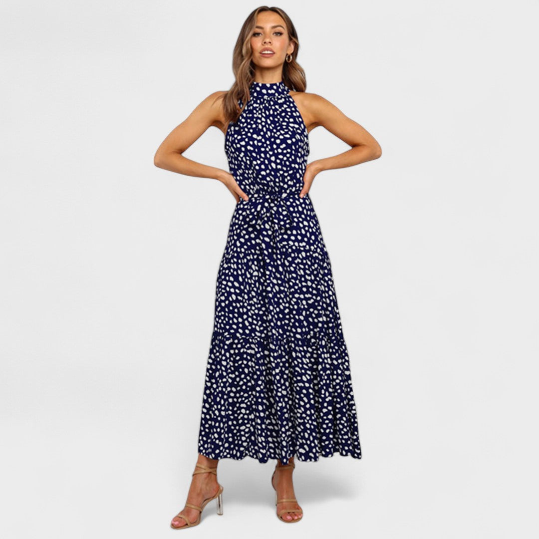 Céleste | Polka Dot Maxi Dress