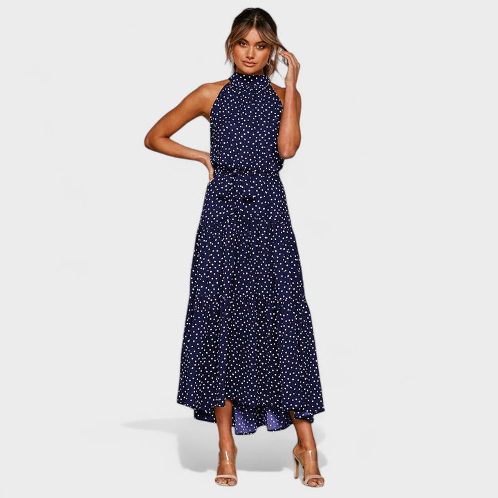 Céleste | Polka Dot Maxi Dress