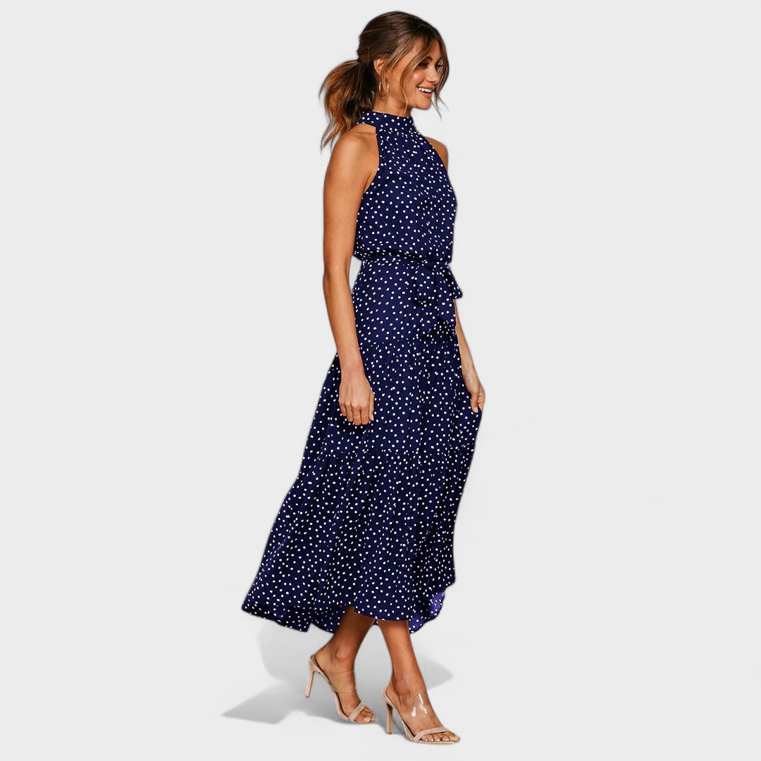 Céleste | Polka Dot Maxi Dress