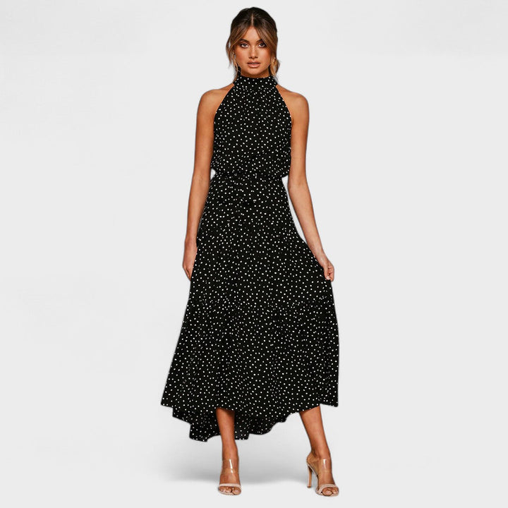 Céleste | Polka Dot Maxi Dress