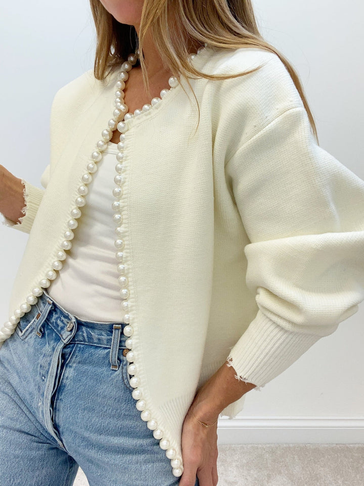 Elinae | Knitted Pearl Jacket