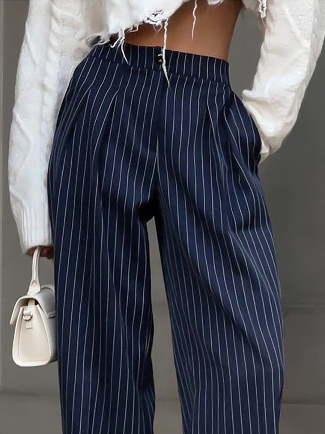 Velin | Striped Wide Leg Pants