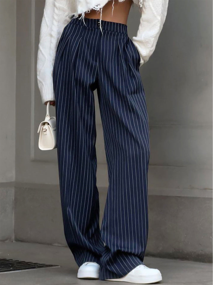 Velin | Striped Wide Leg Pants