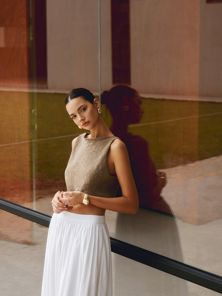 Tarelle | Cropped Knit Top