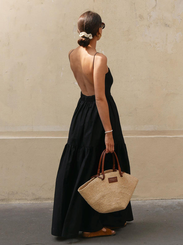 Mirela | Low Cut Maxi Dress