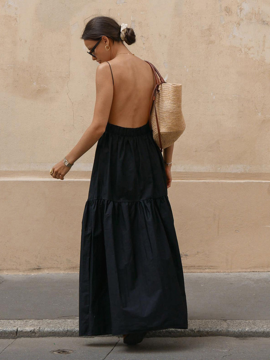 Mirela | Low Cut Maxi Dress