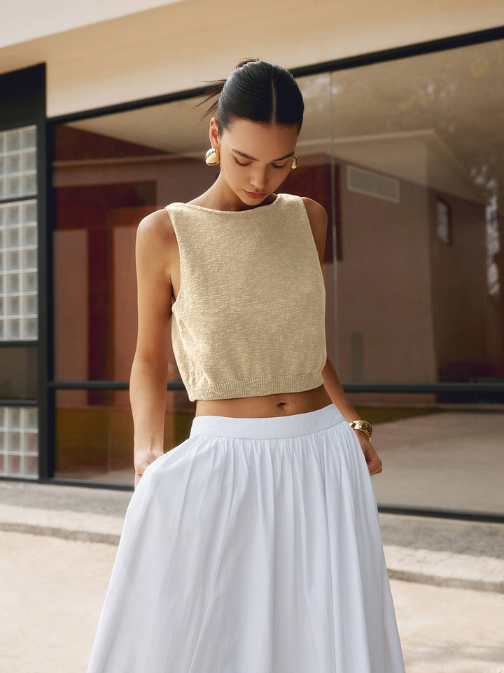 Tarelle | Cropped Knit Top