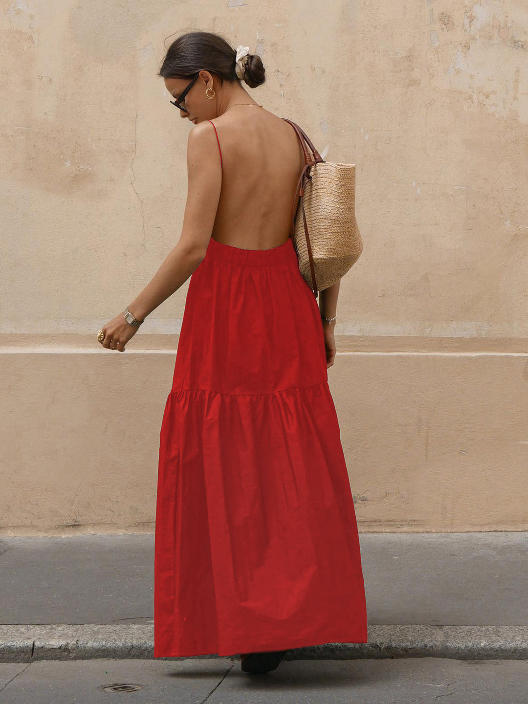 Mirela | Low Cut Maxi Dress