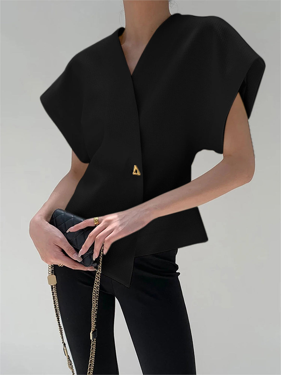 Virelle | Structured Wrap Top