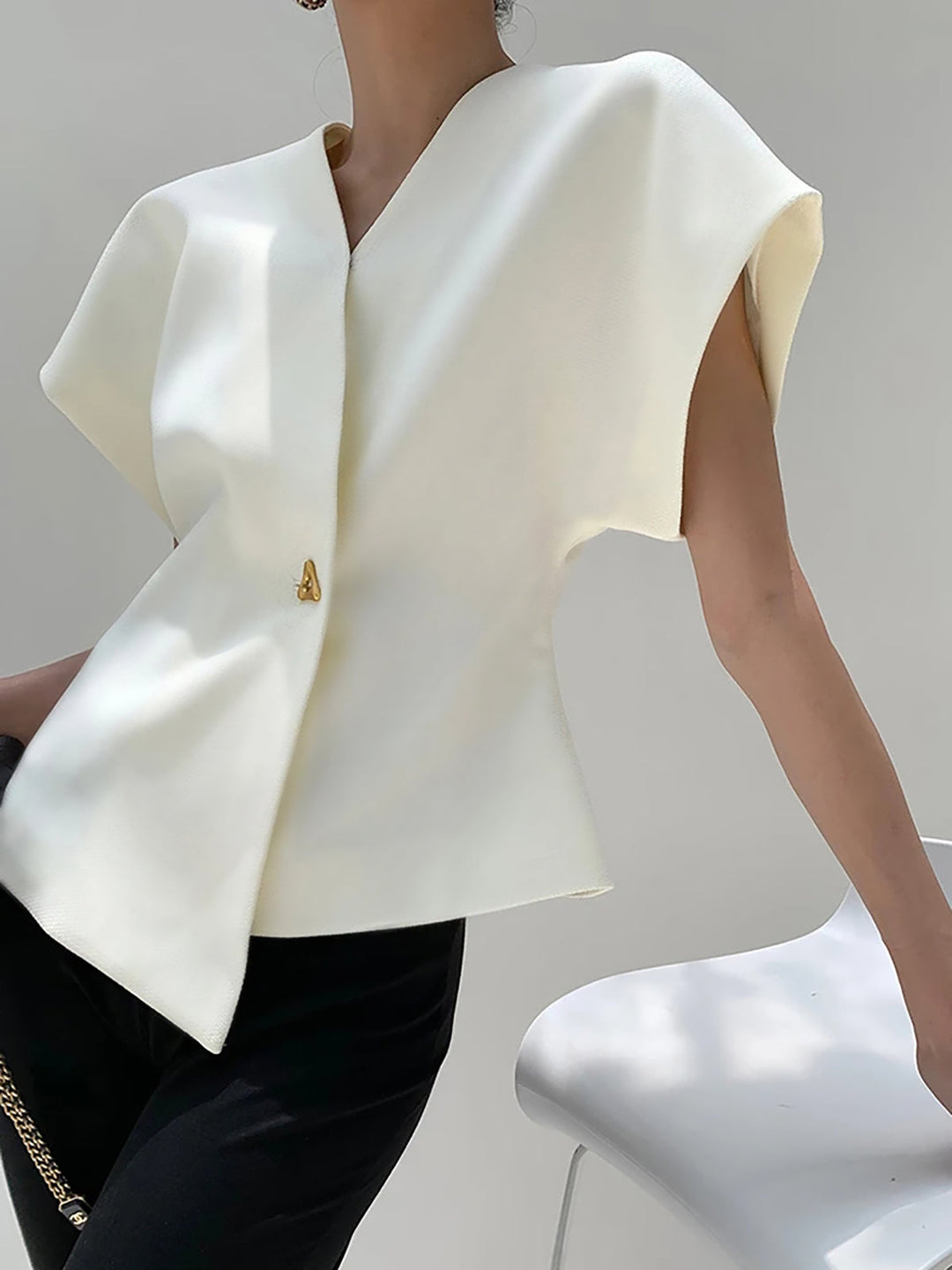 Virelle | Structured Wrap Top