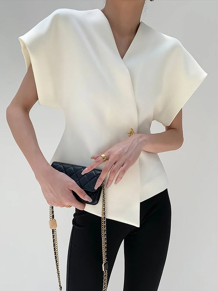 Virelle | Structured Wrap Top