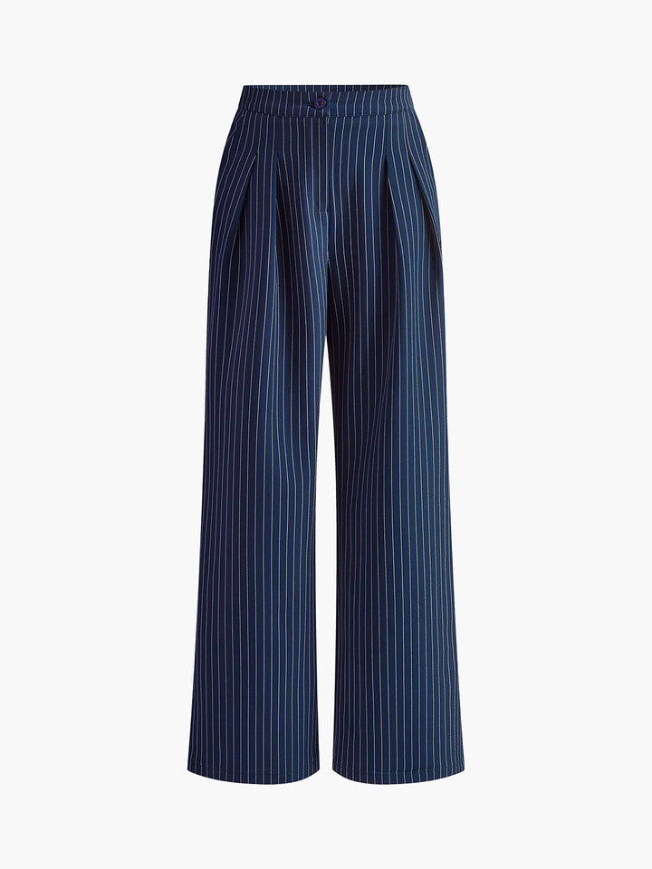 Velin | Striped Wide Leg Pants