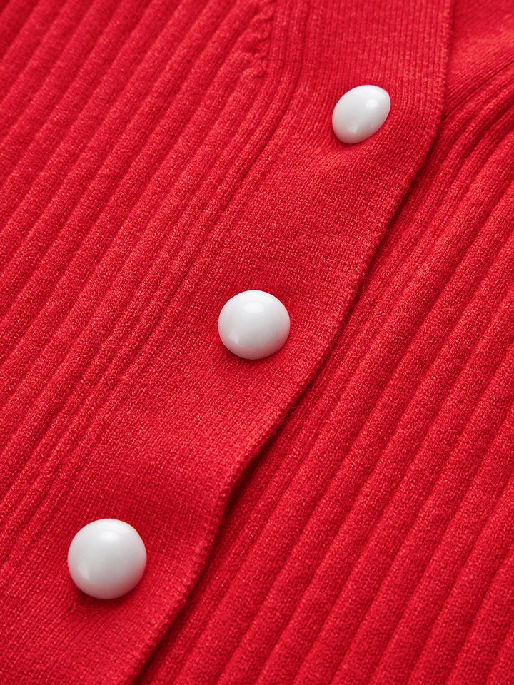 Aveline | Ribbed Knit Cardigan