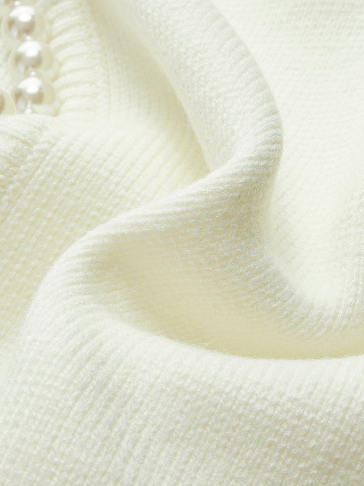 Elinae | Knitted Pearl Jacket