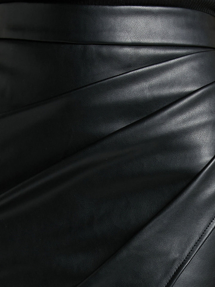 Valerie | Leather Wrap Skirt