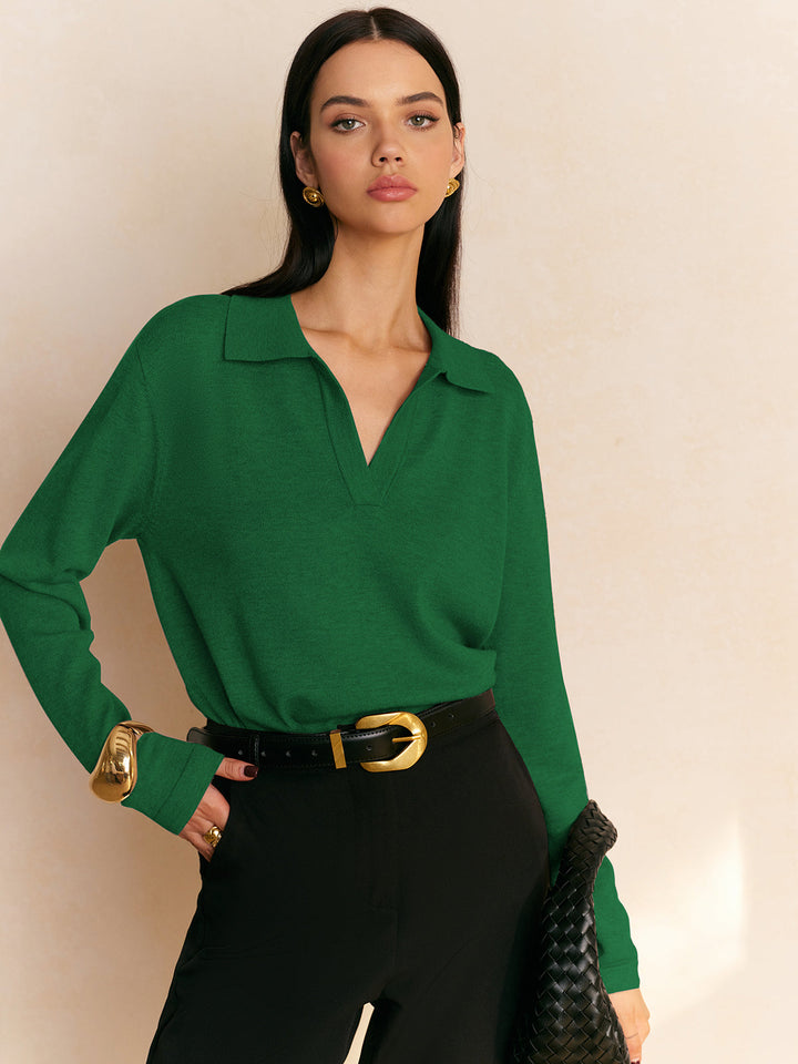Loraine | Knit Collar Top