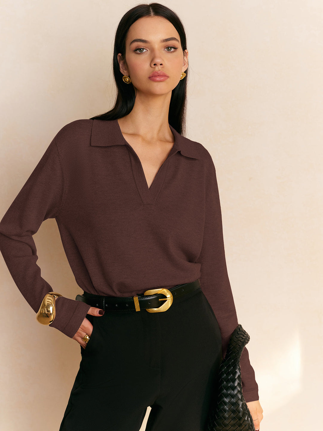 Loraine | Knit Collar Top