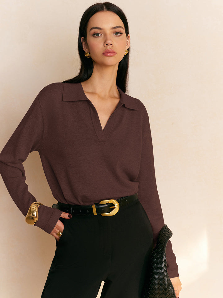 Loraine | Knit Collar Top