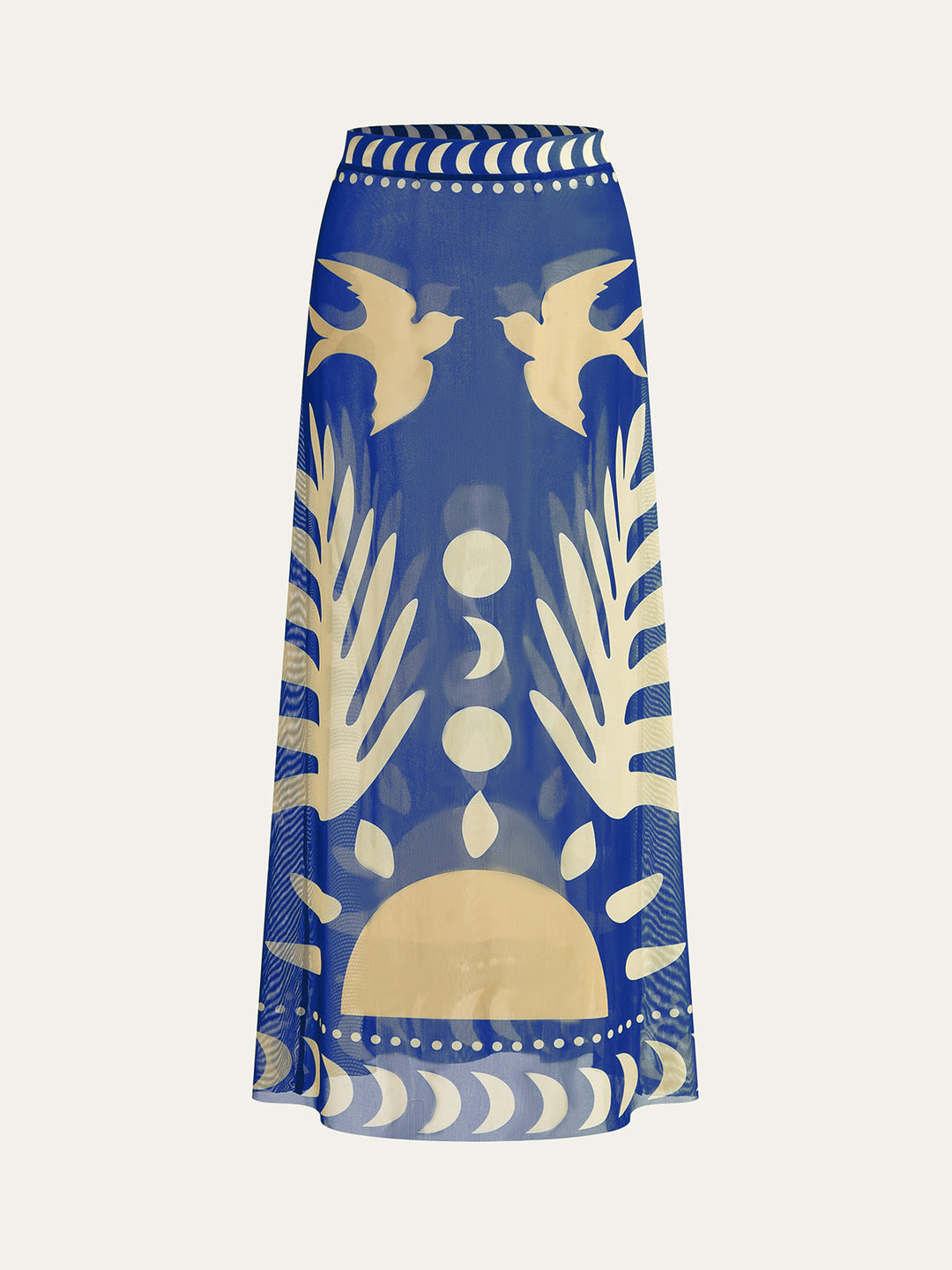 Solira | Printed Mesh Skirt