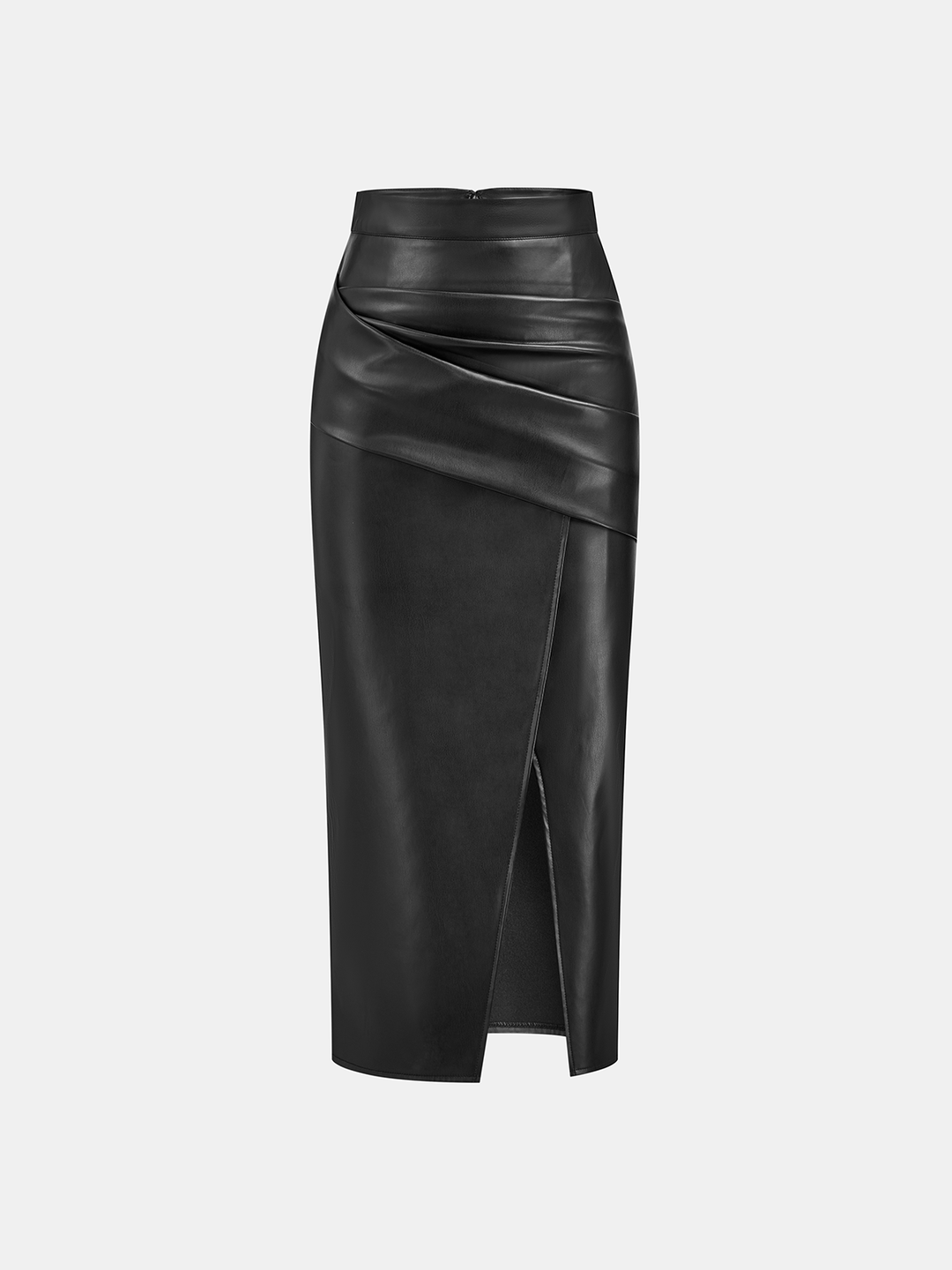 Marise | Faux Leather Midi Skirt