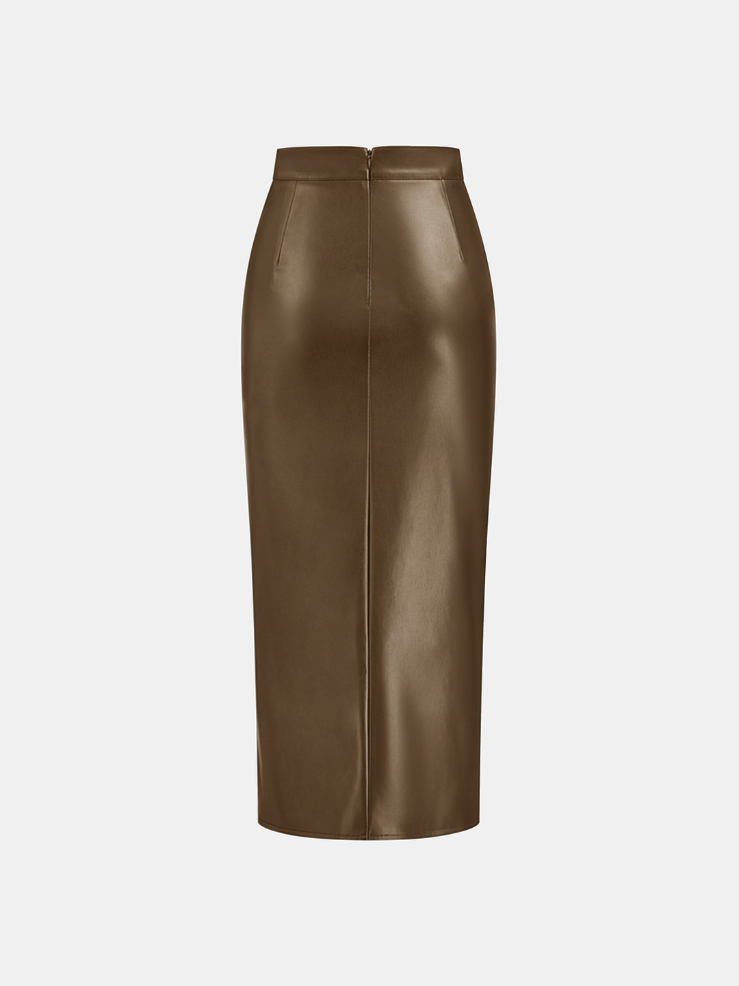 Marise | Faux Leather Midi Skirt