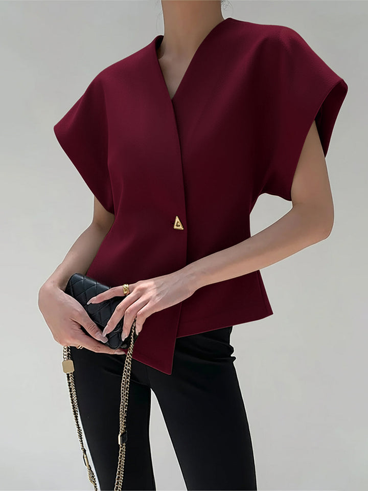 Virelle | Structured Wrap Top