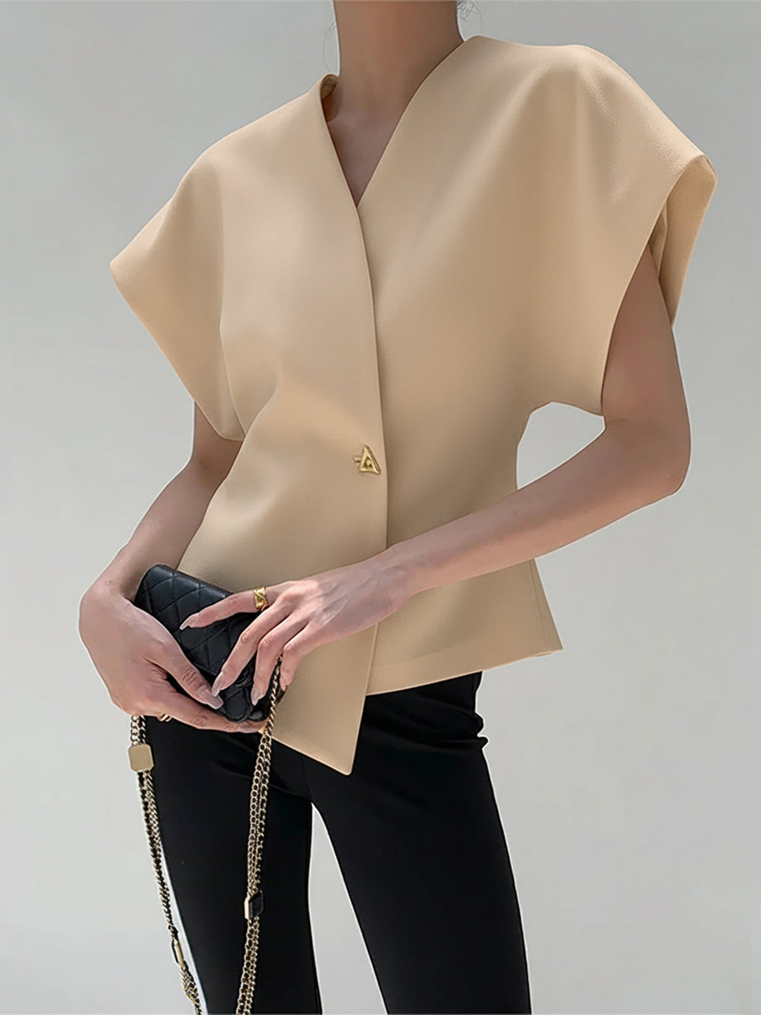 Virelle | Structured Wrap Top