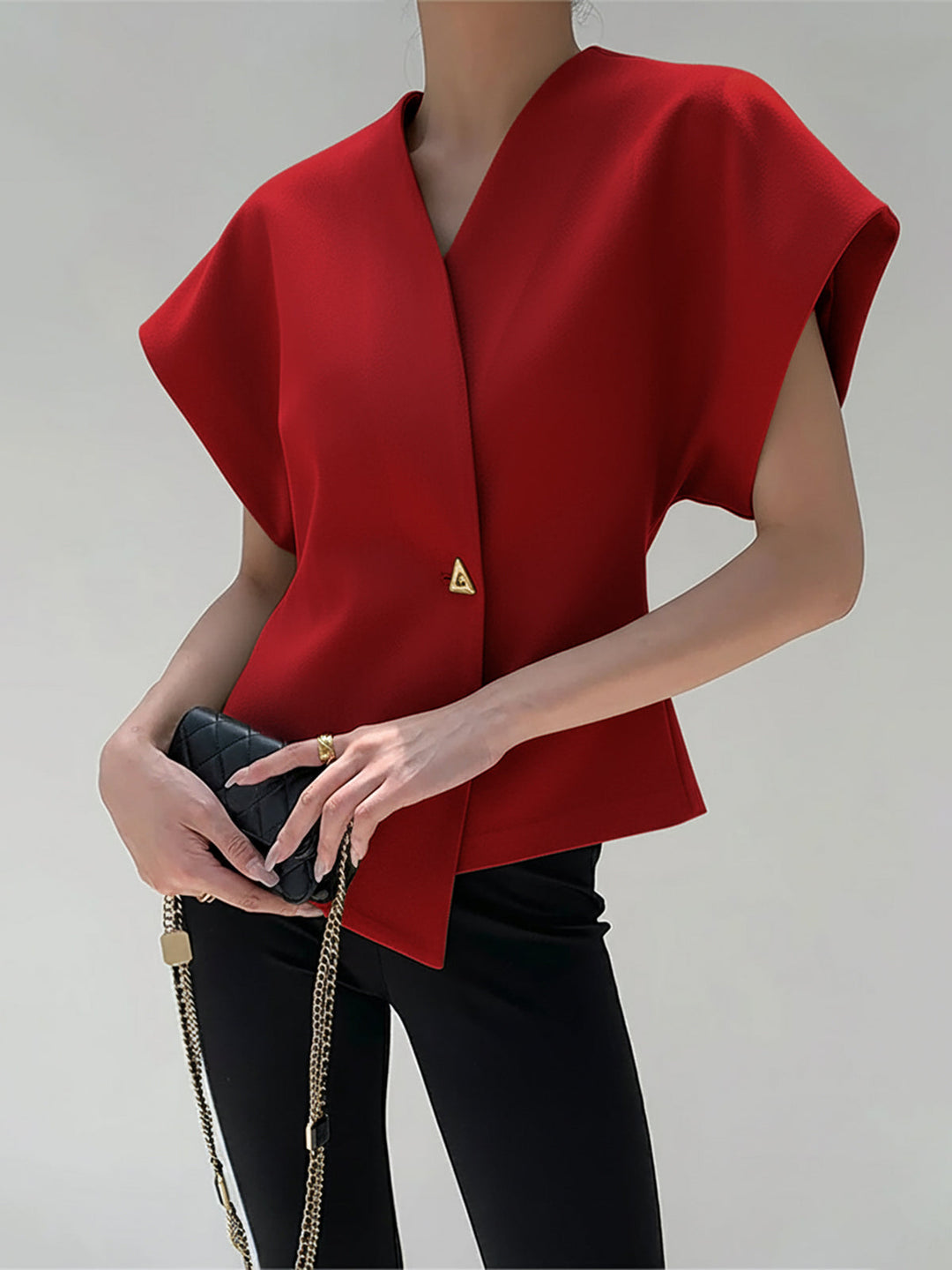 Virelle | Structured Wrap Top