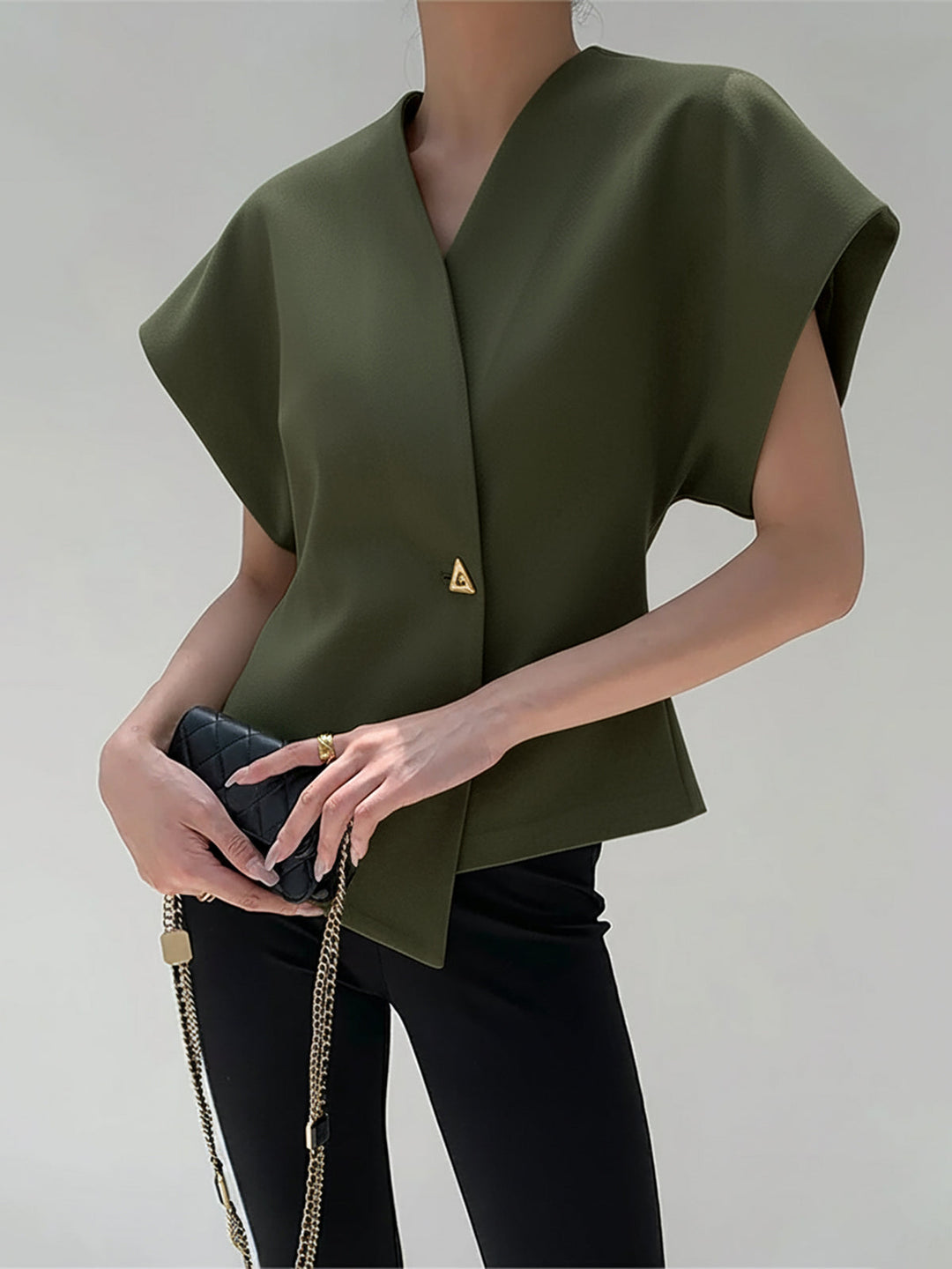 Virelle | Structured Wrap Top