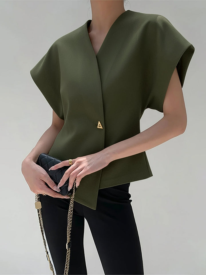 Virelle | Structured Wrap Top