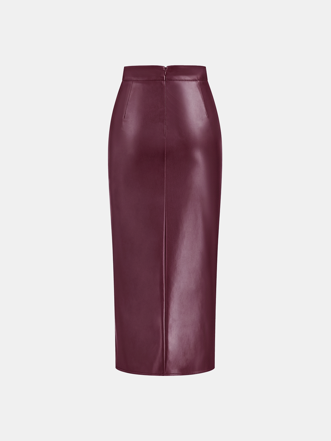 Marise | Faux Leather Midi Skirt