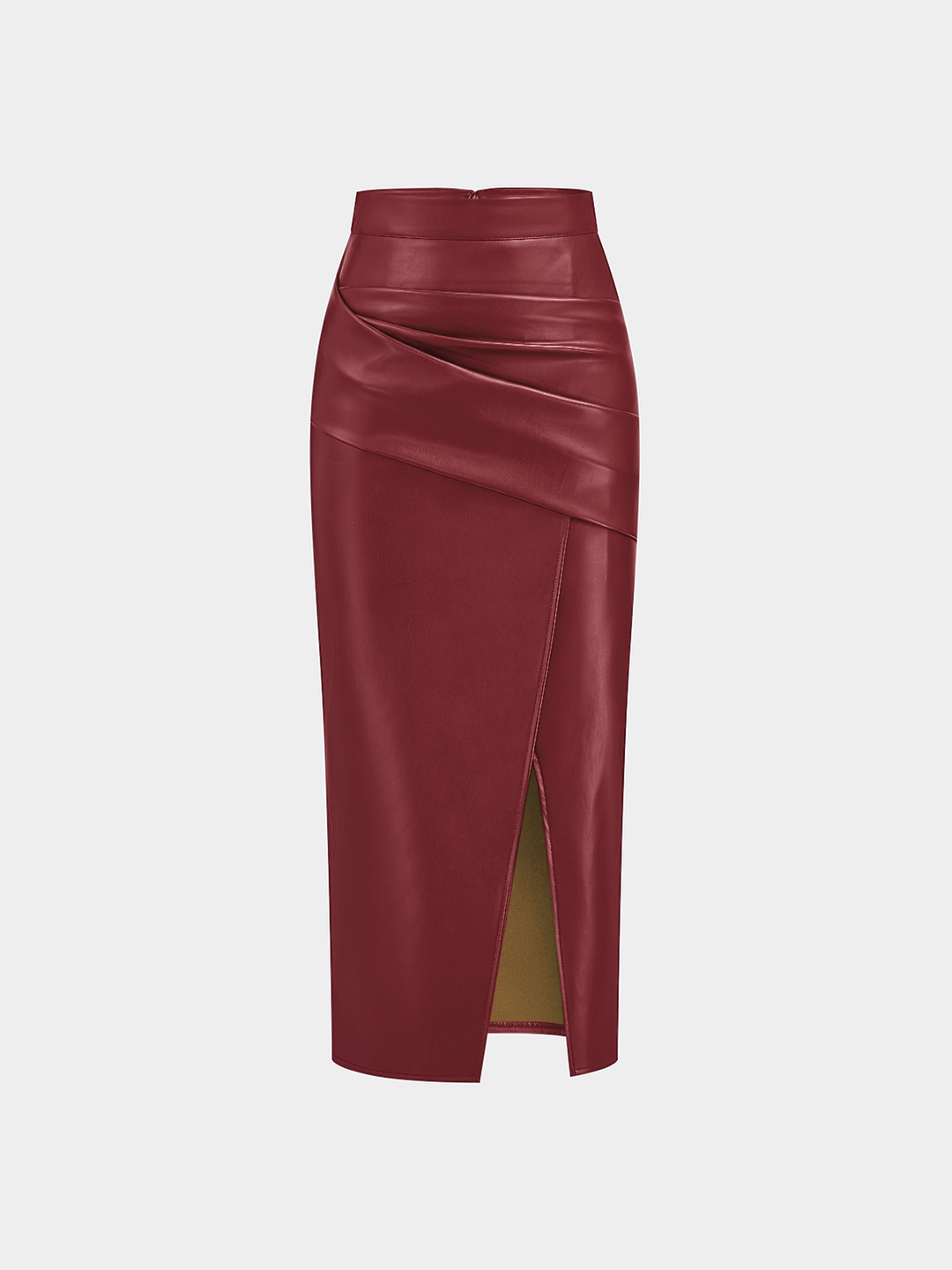 Marise | Faux Leather Midi Skirt
