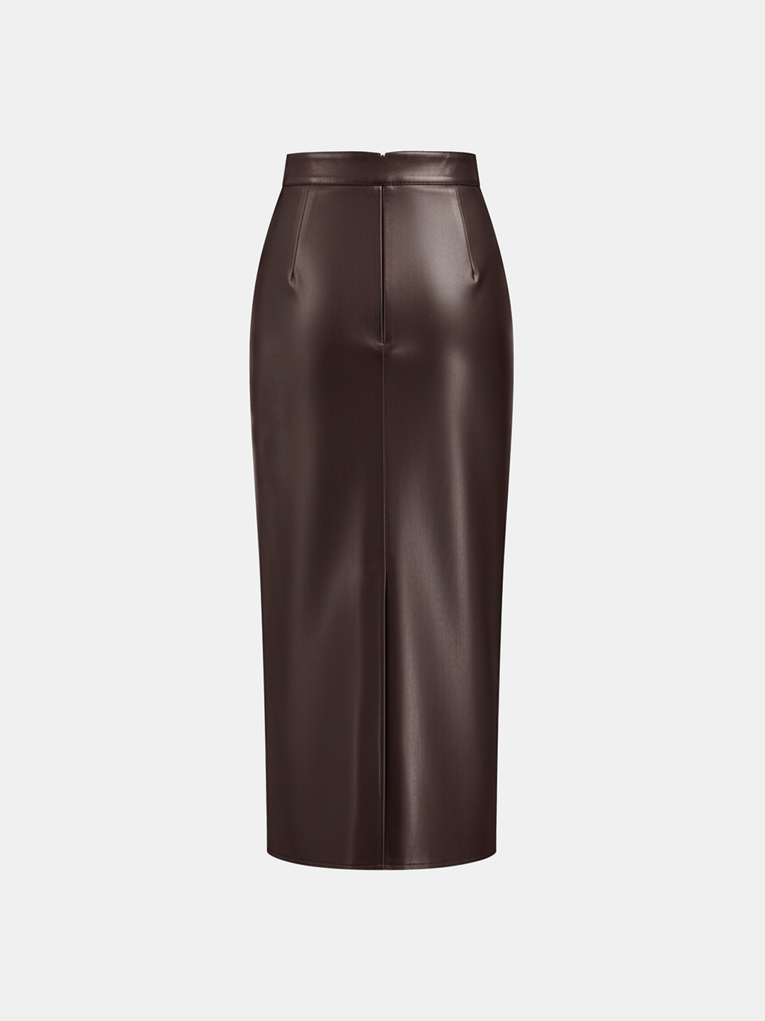 Marise | Faux Leather Midi Skirt