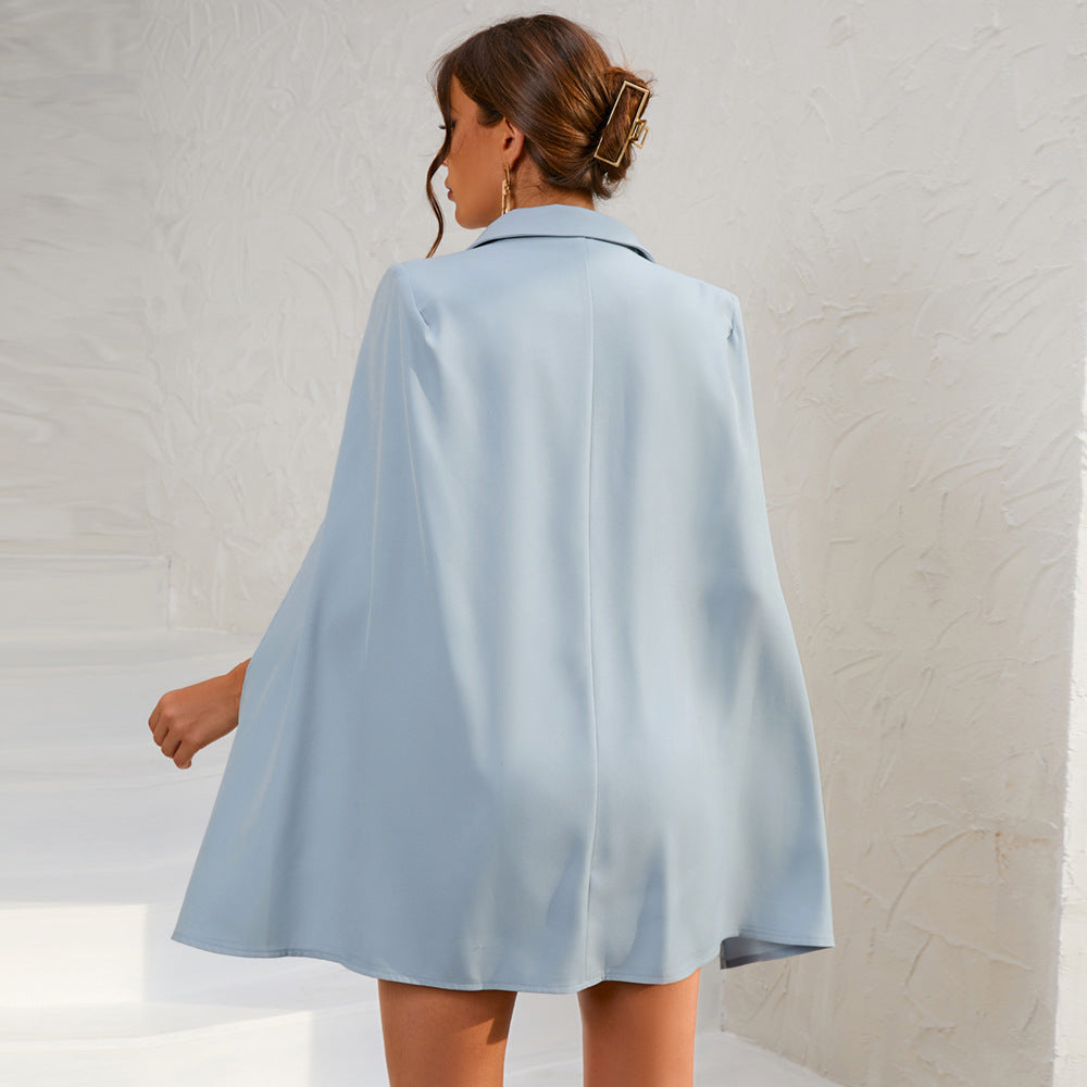 Thalia | Cape Blazer Mini Dress