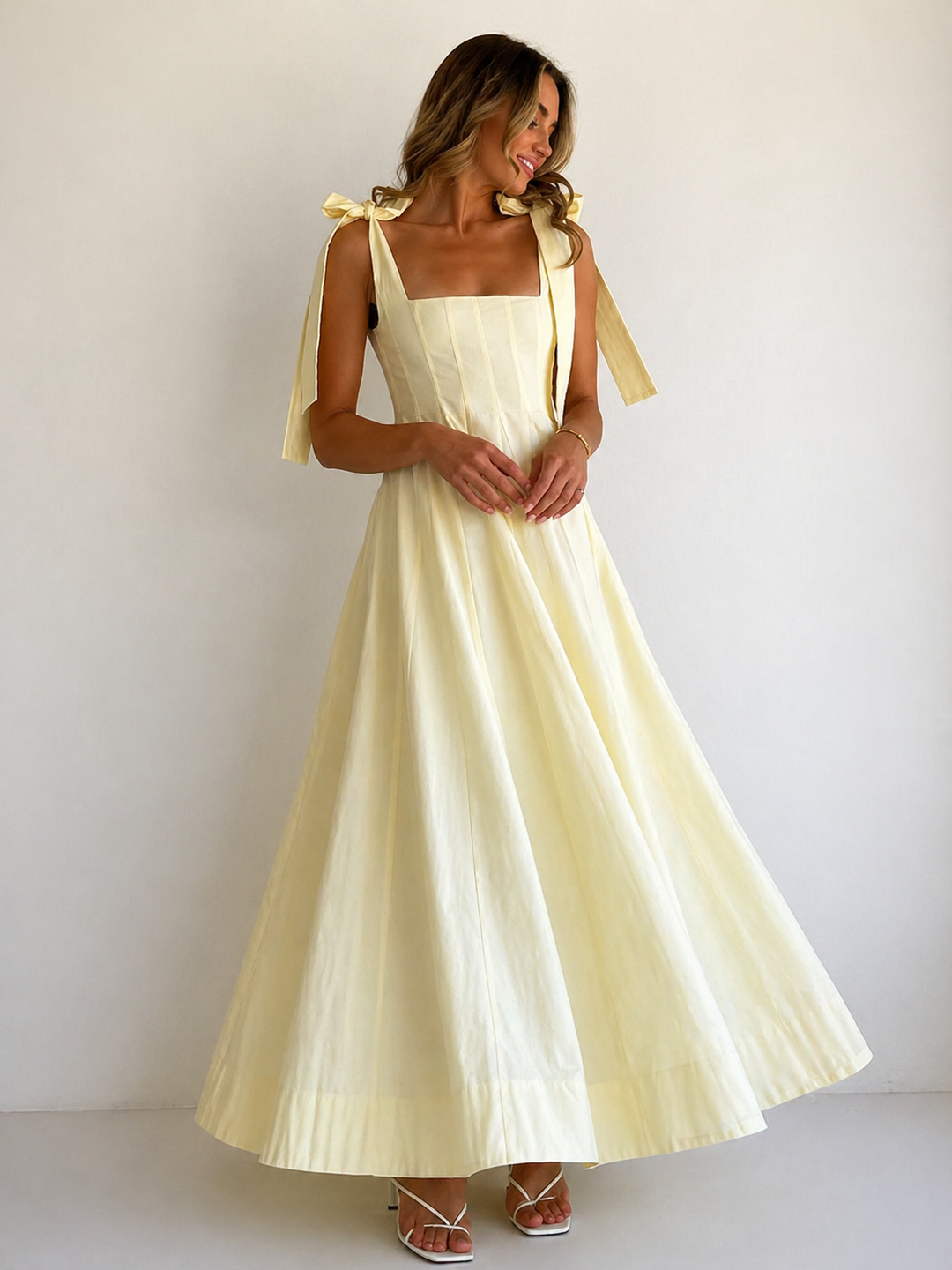 Charlotte | Gradient Tie Shoulder Maxi Dress