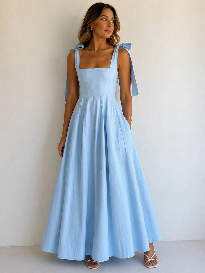 Charlotte | Gradient Tie Shoulder Maxi Dress