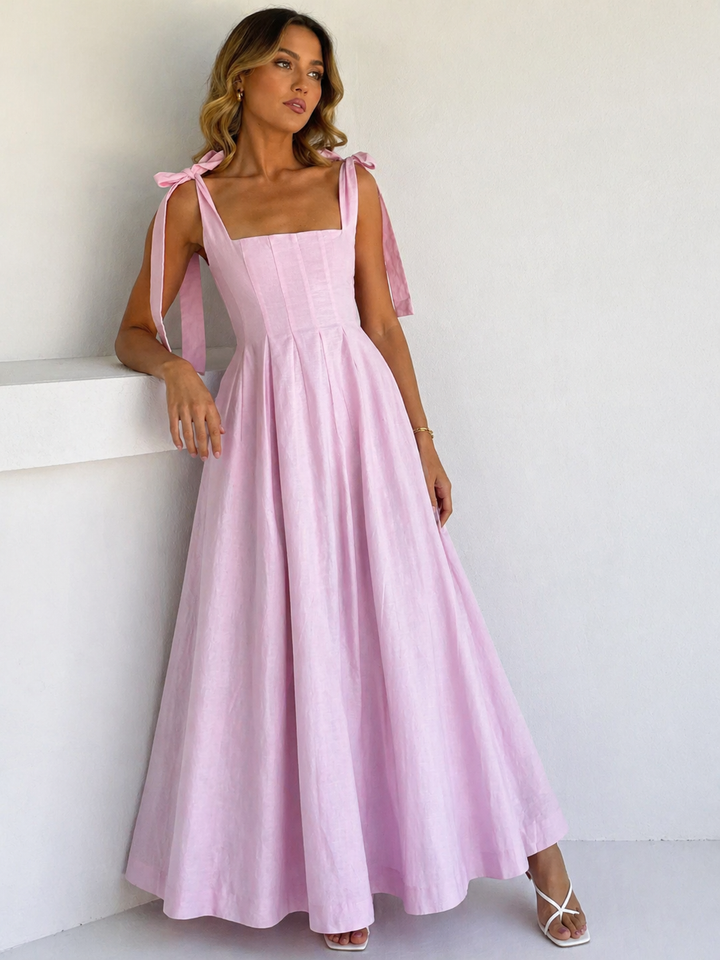 Charlotte | Gradient Tie Shoulder Maxi Dress