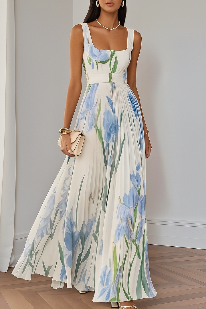Hannah | Floral Pleated Dress