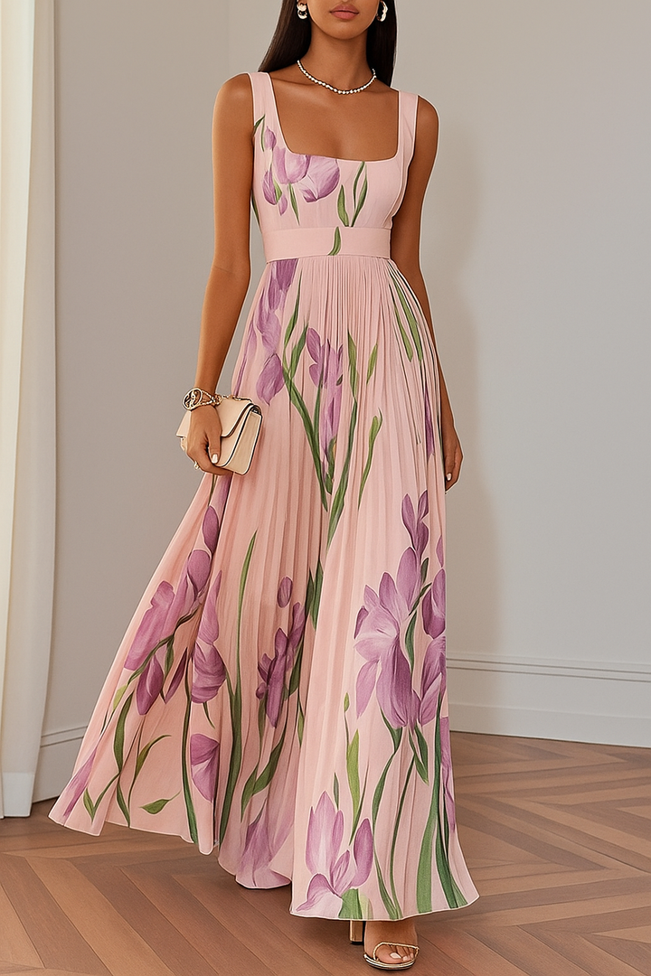 Hannah | Floral Pleated Dress