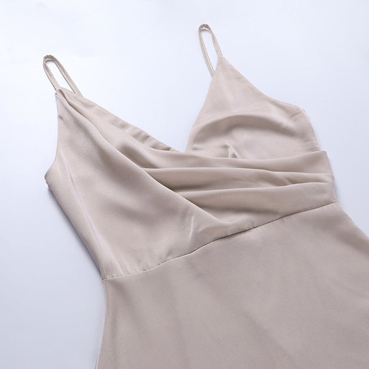 Saryna | Draped Satin Maxi Dress