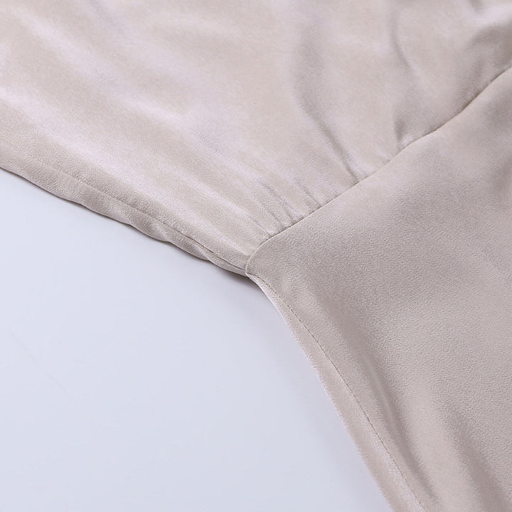 Saryna | Draped Satin Maxi Dress