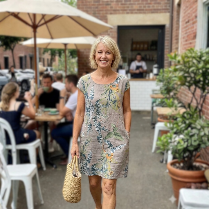 Maris | Striped Midi Dress