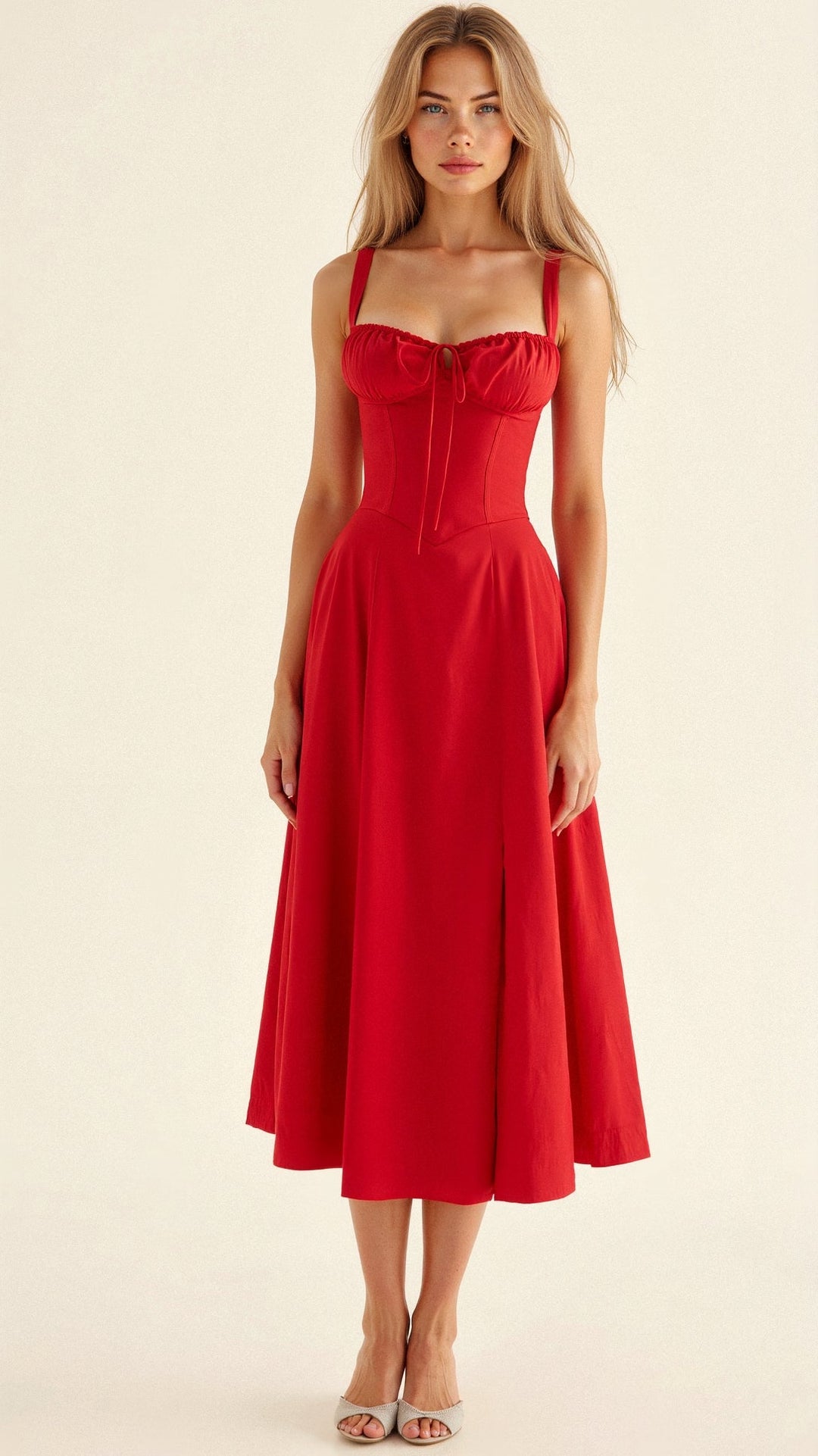 Elvoria | Corset Midi Dress