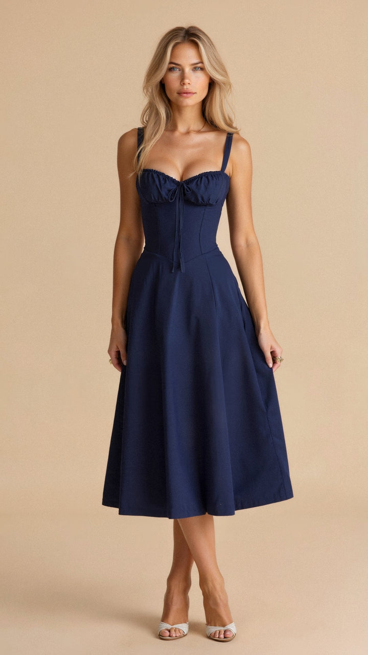 Elvoria | Corset Midi Dress
