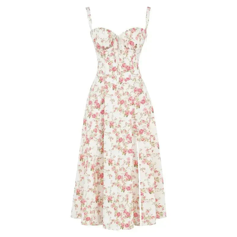 Elvoria | Corset Midi Dress